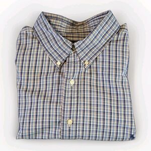 Ralph Lauren Classic Fit 2XB Plaid Long Sleeve Shirt Men Performance Button Down